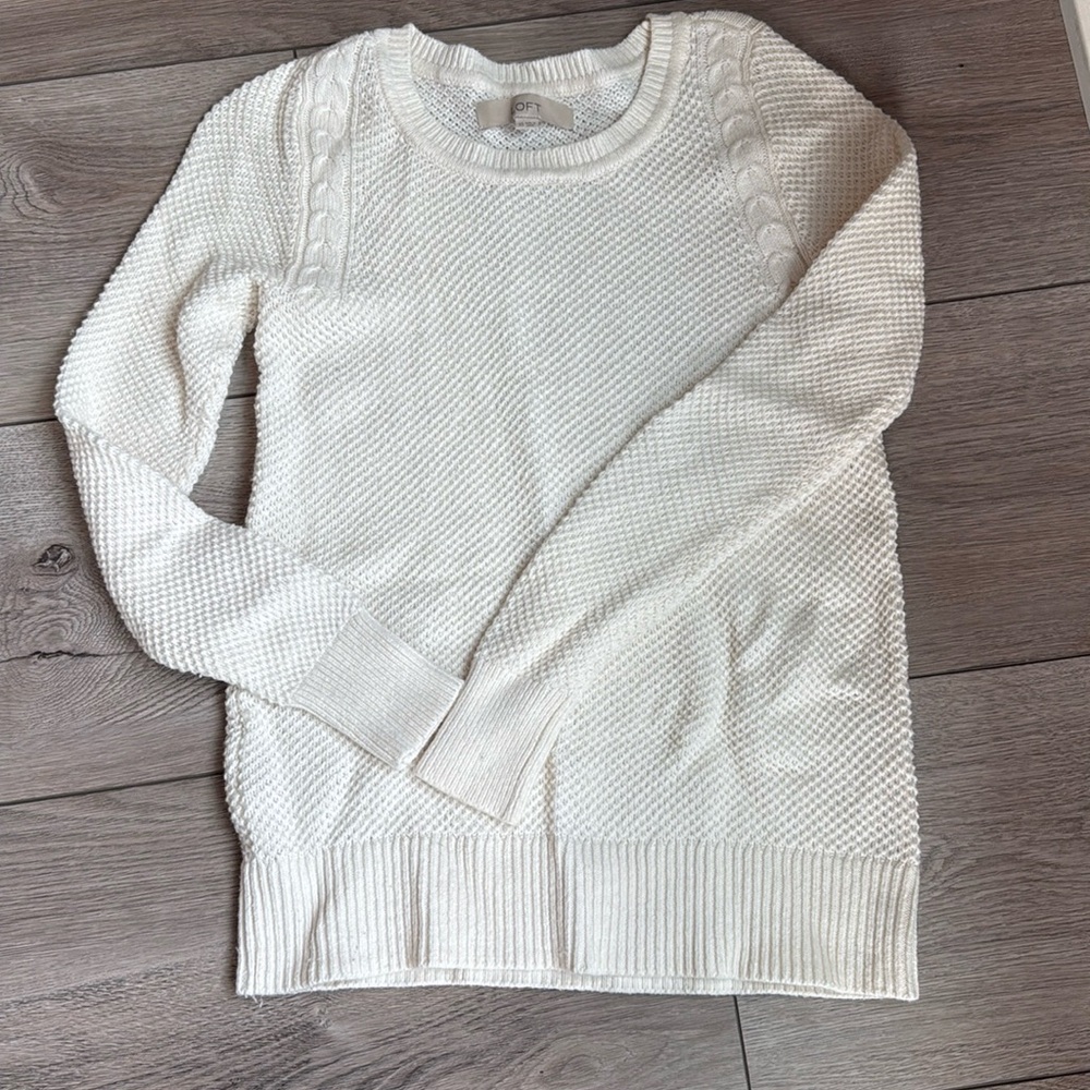 Loft cream sweater